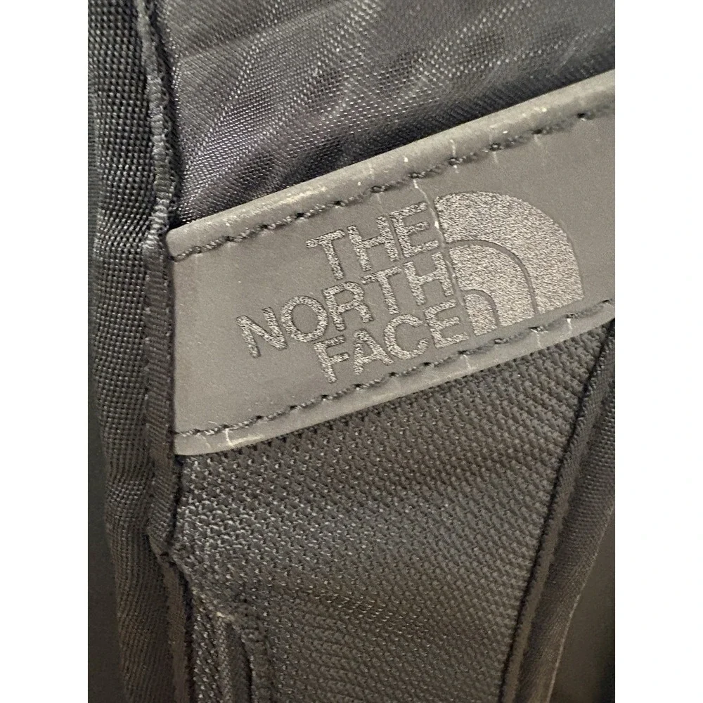 The North Face Refractor Black Heavy Duty Travel Carry On Duffel Backpack Bag
